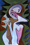 Lovers (The kiss) by Ernst Ludwig Kirchner