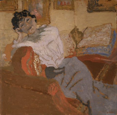 Madame Hessel on the Sofa by Edouard Vuillard