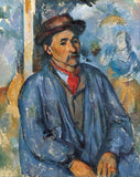 Man in a Blue Smock by Paul Cezanne