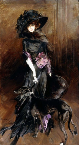 Marchesa Luisa Casati With a Greyhound by Giovanni Boldini