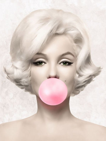 Marilyn Monroe Pink Bubble Poster