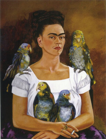 Me and My Parrots by Frida Kahlo