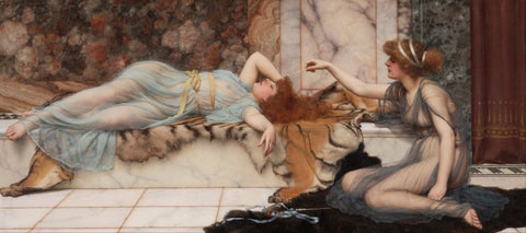 Mischief and Repose by John William Godward