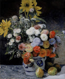 Mixed Flowers in an Earthenware Pot by Pierre-Auguste Renoir