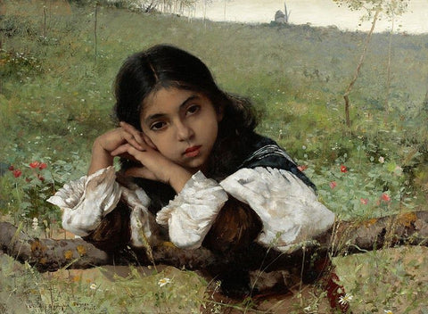Moments of Thoughtfulness by Charles Sprague Pearce