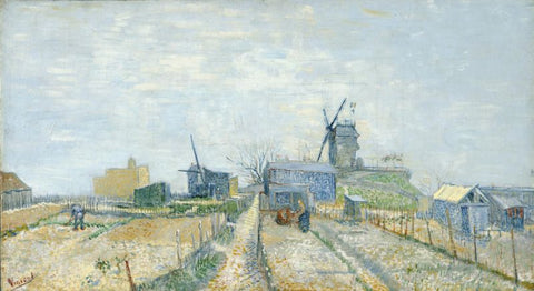 Montmartre mills and vegetable gardens by Vincent Van Gogh