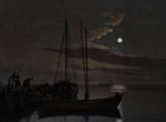 Moonlight picture by Christoffer Wilhem Eckersberg