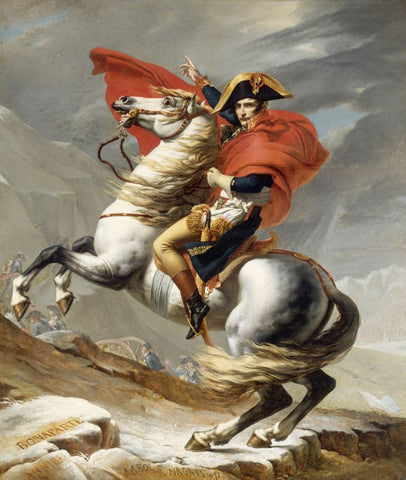 Napoleon Crossing the Alps by Jacques Louis David