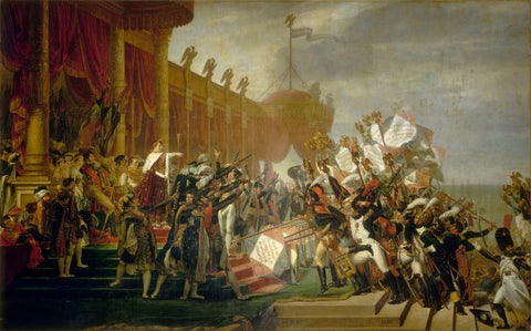Oath of the army made to the Emperor after the distribution of the eagles by Jacques Louis David