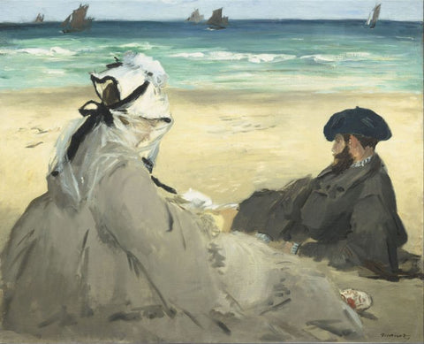 On the Beach by Edouard Manet