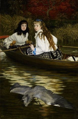 On the Thames, A Heron by James Tissot
