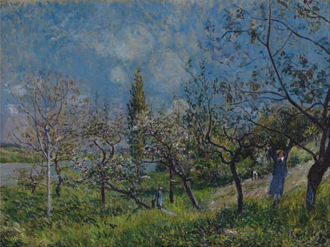 Orchard in Spring by Alfred Sisley