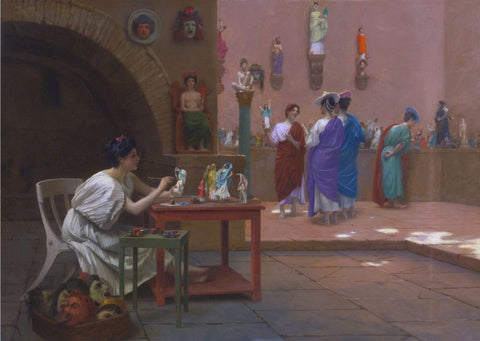 Painting Breathes Life into Sculpture by Jean Leon Gerome
