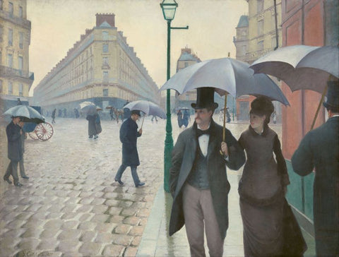 Paris Street in Rainy Weather by Gustave Caillebotte