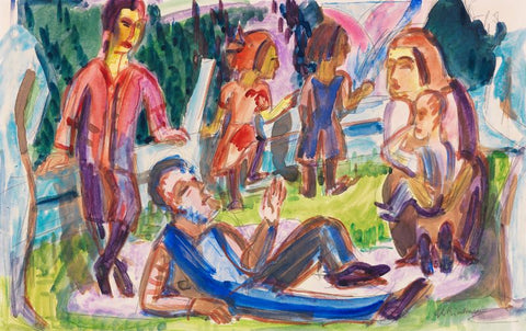 Picknick by Ernst Ludwig Kirchner