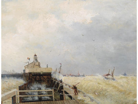 Port Landscape Harbor in Ostend