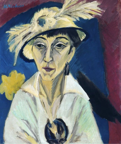 Portrait of Erna Schilling by Ernst Ludwig Kirchner