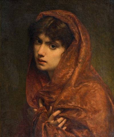 Portrait of a girl by Pierre Auguste Cot