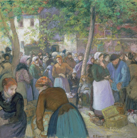 Poultry Market at Gisors by Camille Pissarro