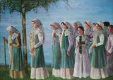 Procession of female Gottscheers by Karl Mediz