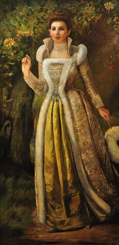 Promenade through the Honeysuckle by Valentine Cameron Prinsep