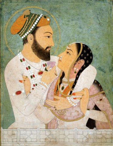 Punjab Paintings A Prince and His Beloved