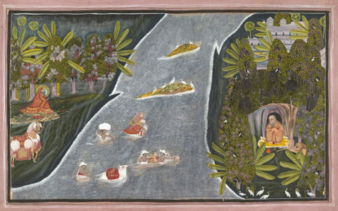 Radha Crosses a River by Chokha