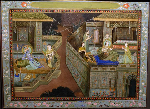 Indian Miniature - Radha and Krishna