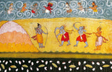 Ramayana Painting Parashurama challenges Rama to stretch Vishnu's Bow