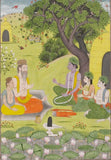 Ramayana Paintings Rama, Sita and Lakshmana at the hermitage