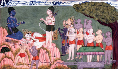 Ramayana Paintings Sugriva Farewell