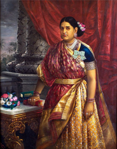 Rani Lakshmi Bayi of Travancore by Raja Ravi Varma