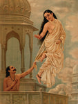 Urvashi flying off to heaven by Raja Ravi Varma