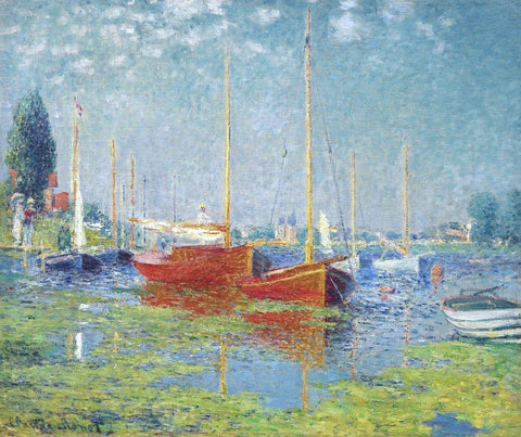 Red Boats at Argenteuil by Claude Monet