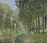 Rest along the Stream. Edge of the Wood by Alfred Sisley