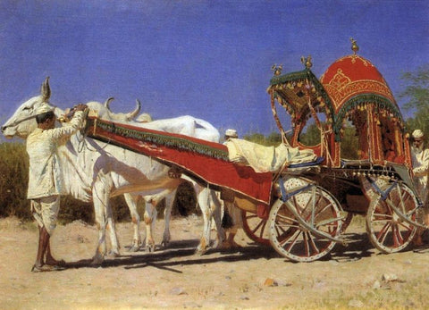Rich People's Carriage in Delhi by Vasily Vereshchagin