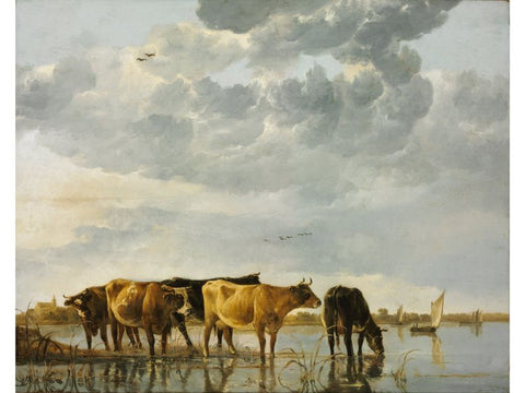 River Landscape Cows in a River by Aelbert Cuyp