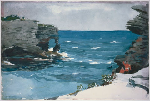 Rocky Shore Bermuda by Winslow Homer