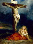 Saint Mary Magdalene at the Foot of the Cross by Eugene Delacroix