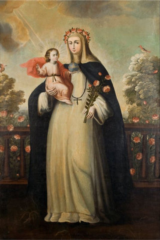 Saint Rose of Lima with Child Jesus by Cuzco School