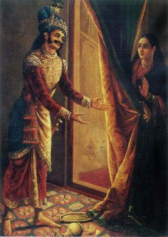 Sairandri and Keechaka by Raja Ravi Varma