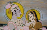 Indian Miniature - Savant Singh and Bani Thani as Krishna and Radha