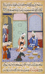 Indian Miniature - Scene of Feasting from Sultan Murad III_s Siyer-I Nebi