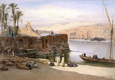 Scene on the Nile by Carl Werner