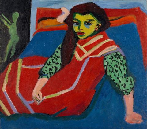 Seated Girl by Ernst Ludwig Kirchner