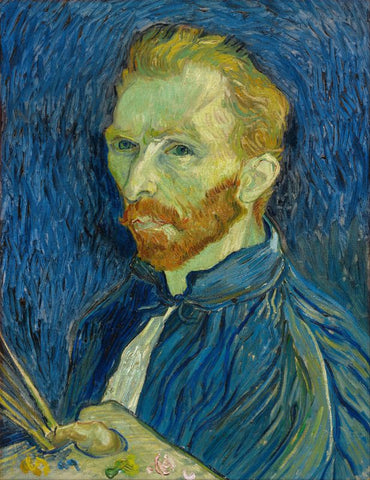 Self-Portrait Blue by Vincent Van Gogh