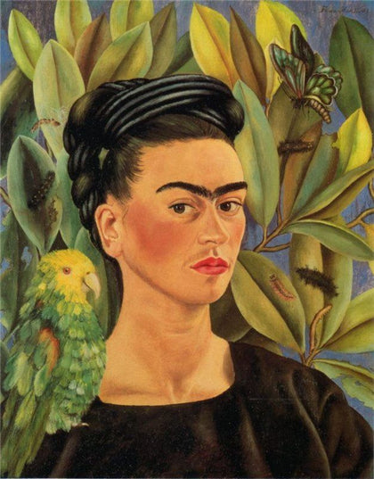Self-Portrait with Bonito by Frida Kahlo