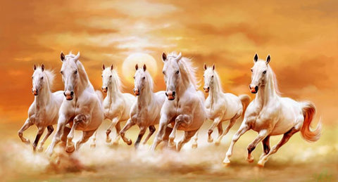 Seven Horses Running