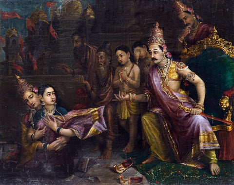 Sita Bhumi Pravesh by Raja Ravi Varma