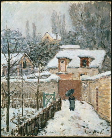 Snow at Louveciennes by Alfred Sisley